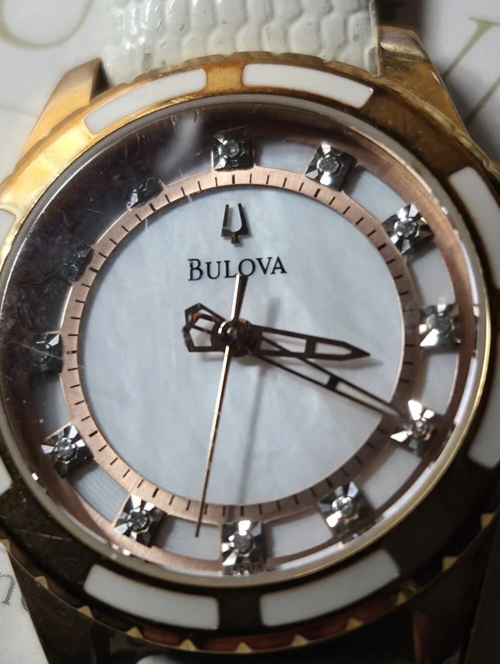 Bulova couple textured will